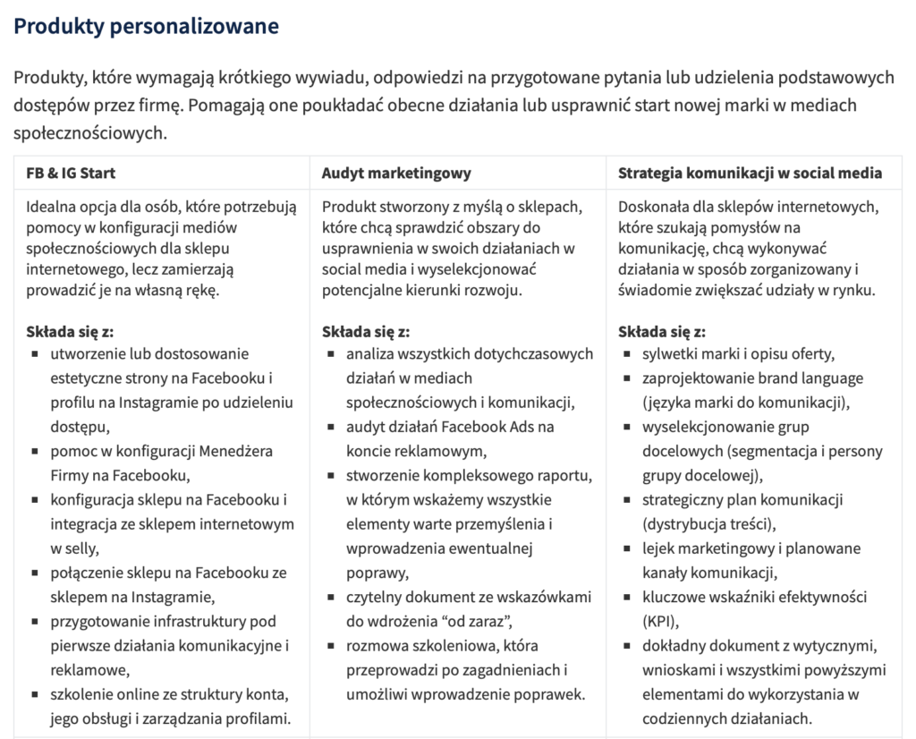 social media dla e commerce