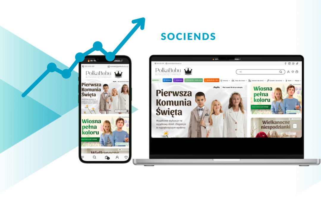 PolkaBubu – Zwiększenie sprzedaży po przejęciu kont od innej agencji (Google Ads, Meta Ads)