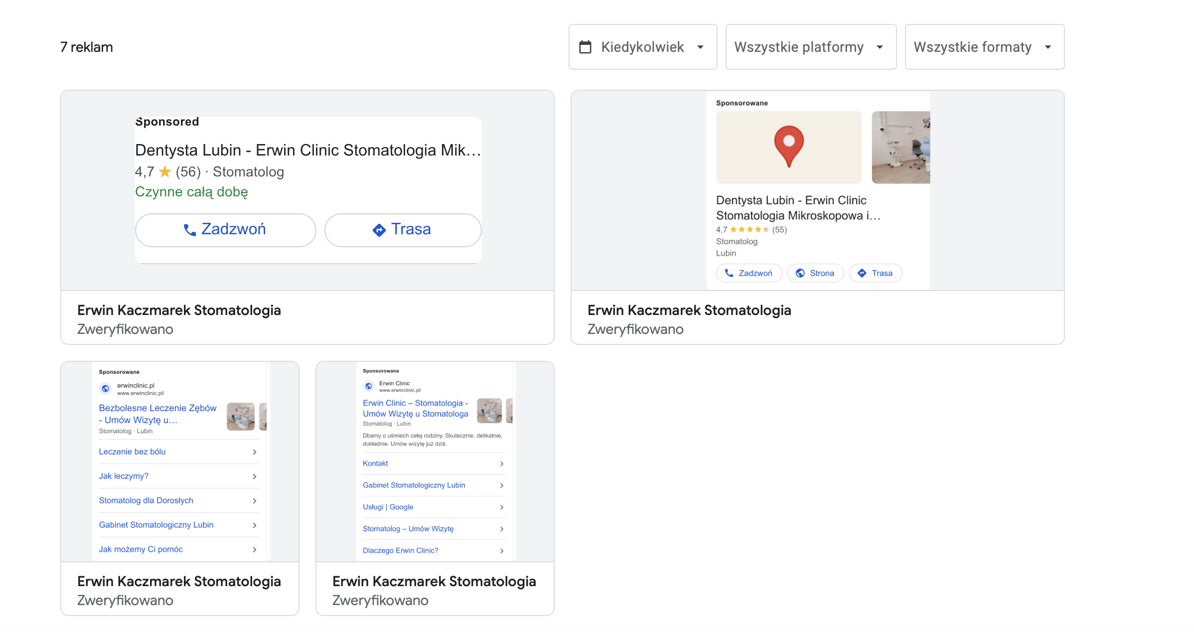Google Ads stomatologia